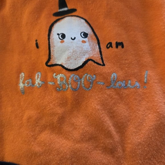 Carter's Orange and Black Halloween Ghost Outfit - Picture 4 of 6